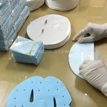 二合一兩層折疊蠶絲面膜紙超薄鎖水網孔天絲隱形面膜布 工廠批發
