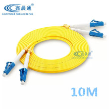 LC-LC光纖跳線單模雙芯尾纖lc-lc小方口對小方口2.0mm10米電信級