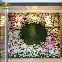 天昆仿真花牆 大型室內假植物造景婚禮場地拍照立體牆 仿真植物牆