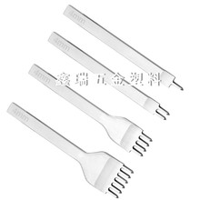 DIY皮革工具廠家直銷 白鋼菱斬打孔菱斬 縫線工具 3/6mm套