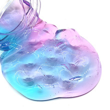 水晶泥泰透史萊姆slime琉璃湖漸變透明泥戳戳泥解壓玩具廠家直銷