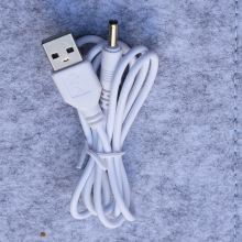 月球燈充電線DC3.5充電線白色80厘米月球燈圓孔充電線