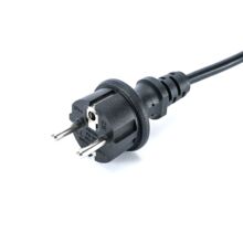 線材廠家歐規，德、法、韓國，俄羅斯三插防水直頭（IP44）電源線