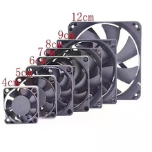12V24V直流風扇電蚊香散熱風扇機箱風扇黑色12025電腦散熱風扇