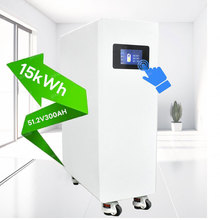 高端觸屏版15度電家用光伏儲能鋰電池帶輪48v300ah磷酸鐵鋰電池組