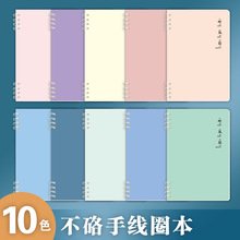 創意小清新加厚線圈本子兒童筆記本文具簡約大學生作業記事本批發