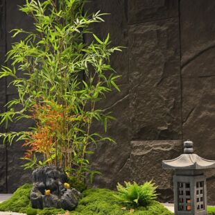 仿真竹子造景室內景觀新中式綠植盆景庭院酒店隔斷假植物裝飾擺件
