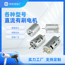 微型直流有刷電機廠家 吹風機抽水泵蒜泥吸塵器馬達360380390540