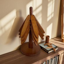 一棵樹黑胡桃隔熱墊批發廠家直銷餐墊杯墊木質防燙耐熱墊餐桌擺件