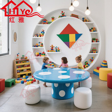 兒童區玻璃鋼手工桌椅組合戶外防腐輕便庭院花園陽台餐廳桌椅套裝