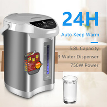 Electric Kettle TSJ 不銹鋼110V電熱水瓶家用自動保溫220V熱水壺