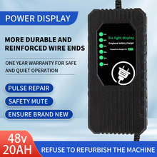電動車充電器48V20AH 自動關機脈沖適用愛瑪雅迪台鈴電瓶車充電器