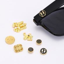 批發標牌鋅合金金屬眼鏡銘牌 可定logo背面柱子粘貼電鍍高檔標牌