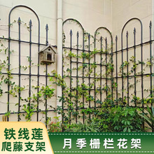 柵欄網格花架爬藤支架玫瑰月季鐵線蓮花園戶外圍欄攀爬支撐架子