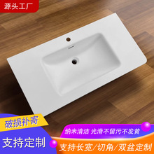 洗漱台盆陶瓷一體盆 可麗耐膚感盆國產人造石洗手台衛生間台上盆