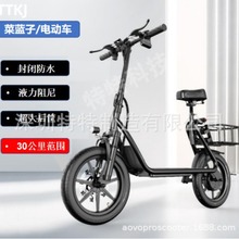 電動車、電動滑板車、帶菜藍子電動滑板/自行車、上班、買菜兩用