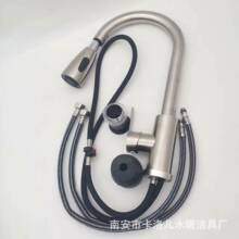 廠家直銷廚房冷熱水龍頭拉絲廚房抽拉龍頭水槽水龍頭不銹鋼水龍頭