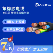 廠家直銷耐高溫氟橡膠電纜 耐溫200度變速箱氟橡膠線纜50平方