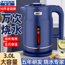 半球電水食品級不銹鋼燒水壺電熱水壺家用自動斷電快燒壺出口代發