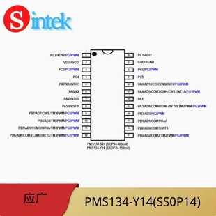 ̨VPMS134 4KW OTPƬC12λADC SSOP24 SRAM 22IO 5PWM