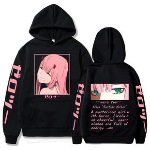 Darling In The Franxx Hot Anime Hoodie Zero Two Eyes Graphic