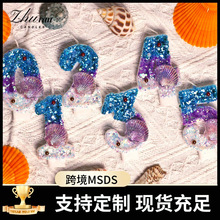 新款海洋貝殼生日蠟燭數字款裝飾亞馬遜希音跨境慶生禮物創意