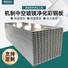 凈化板中空玻鎂彩鋼板防火隔牆板凈化工程無塵車間吊頂彩鋼隔熱板