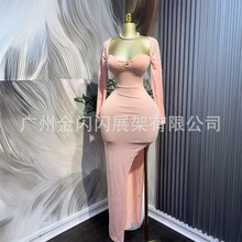 Mannequin 非洲啞光金色歐美大碼女模特玻璃纖維半身大胸瘦腰假人