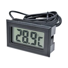 批發嵌入式電子數顯溫度計 FY-10 數字電子冰箱溫度表 黑色 白色