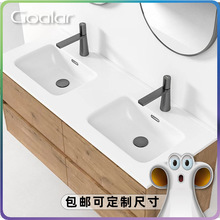 高拉（Goalar）家用衛生間洗漱分離高壓一體成型陶瓷盆雙盆定制