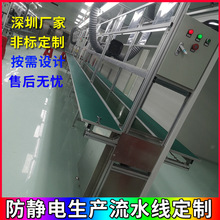 車間生產流水線 電子傳送輸送物流操作台平面循環檢測分揀組裝線