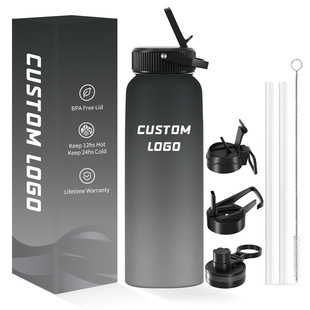 Custom logo 12oz 18oz 32oz 64oz Water Vacuum Sports Bottle