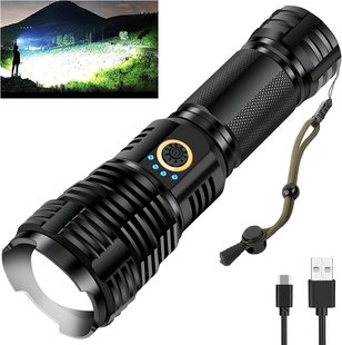 跨境p70戶外強光手電筒 多功能伸縮大功率超亮充電xhp70強光電筒