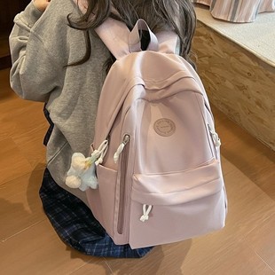 雙肩包女學生初高中學生大容量書包清新甜美休閑少女逛街百搭背包