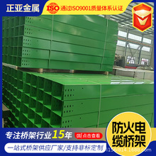 防火電纜橋架200*100 室內弱電輸送電纜防火噴塑金屬線槽顏色可選