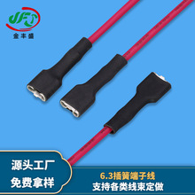 現貨6.3插簧端子線電熱水器插簧線電器內部連接線機內電源連接線