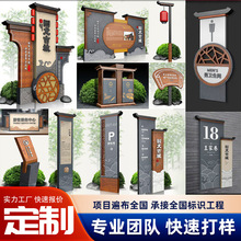 戶外導向牌立式景區公園導視牌商場停車場指示牌標識牌廣告牌定制