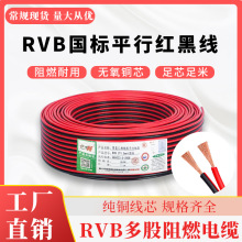 E暢銅芯RVB2芯0.5 0.75 1.0 1.5紅黑線平行線 LED顯示屏線 雙並線