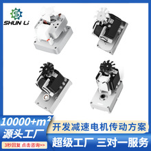 廠家直銷可定制罩極交流減速電機精密齒輪箱傳動組件BBQ燒烤機