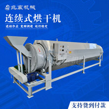 電加熱連續式滾筒烘干機 礦粉尾礦石英砂工業鹽干燥設備