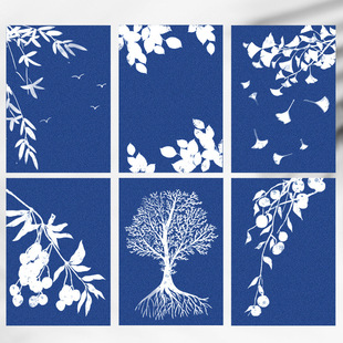 24/30/32 Pcs {Cyanotype Paper̫ꖼ̫ꖸйˇg