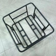 跨境電動自行車車籃外賣箱固定鐵托電動車外賣籃山地自行車車筐