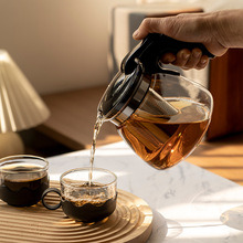 玻璃多泡茶壺多規格單壺套裝茶吧機保溫可用濾網茶水分離養生茶具