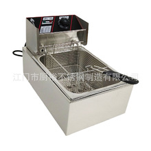 商用電炸鍋台式批發單雙缸 篩多功能電炸爐油炸雞排薯條機器