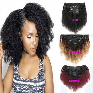 ˰lٰlŮAfro Kinky curly Clip In HairWٰlٽzӰl