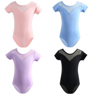 兒童舞蹈服女童春夏短袖練功服芭蕾裙女孩中國舞服芭蕾舞裙體操服