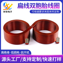 扁線雙胞胎線圈大功率濾波空芯電感新能源汽車高頻空心車載