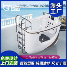 爬梯式水下跑步機源頭工廠直供私家水中健身房液壓驅動水療康復機