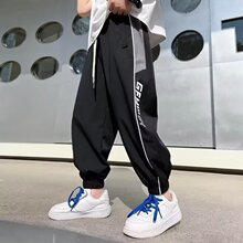 男童潮流褲春夏季款2025新款兒童春裝運動褲中大童春季休閑褲帥氣