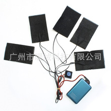 定制一拖五發熱片電熱片復合纖維服裝加熱片衣服發熱片廠家直銷